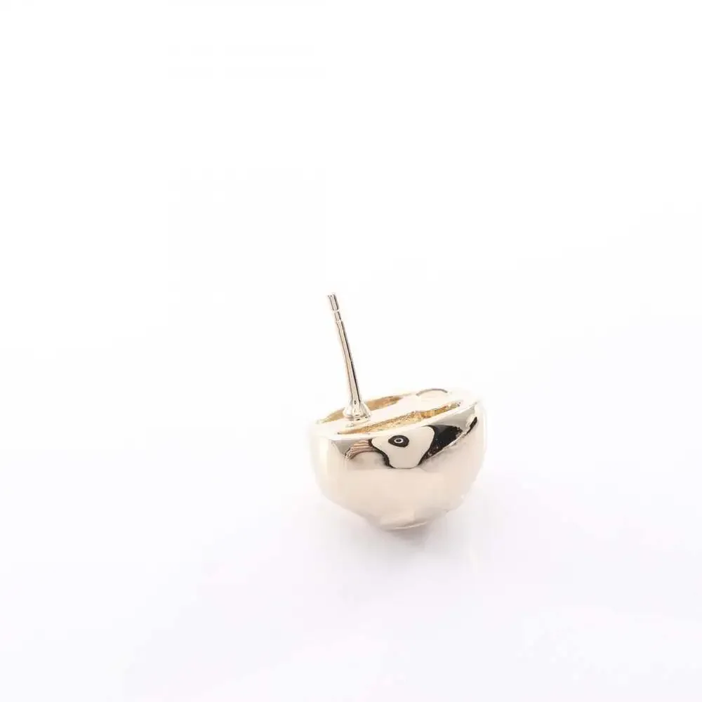 Chanel Cc Logo Earrings Metal Gold-Tone #246838C11B